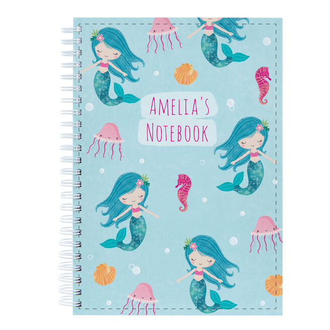 Personalised Notebook - Mermaid