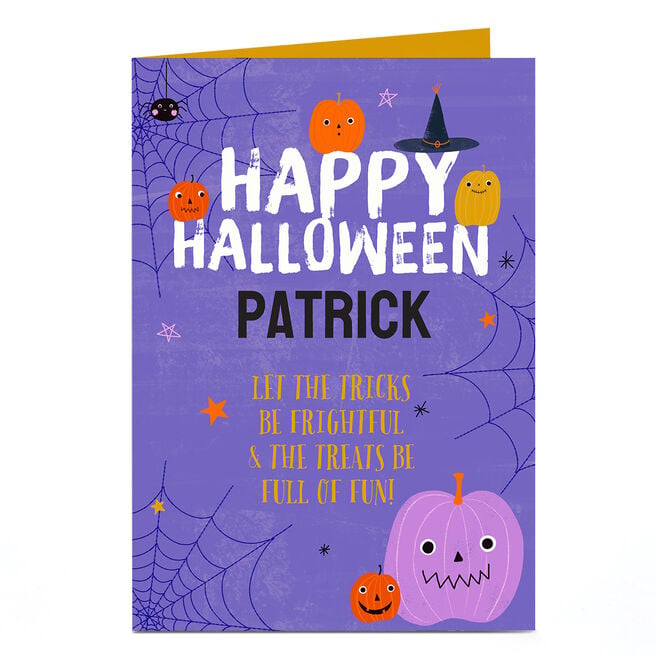 Personalised Halloween Card - Full Of Fun