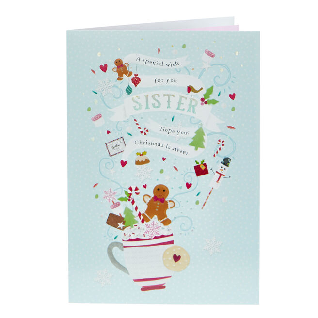 Christmas Card - A Special Wish For You Sister