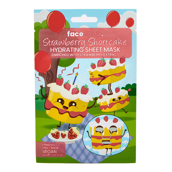 Face Facts Printed Sheet Mask - Strawberry Shortcake