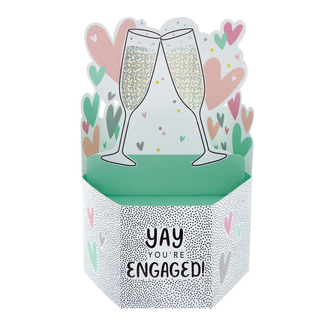 Yay You're Engaged Pop-Up Engagement Card