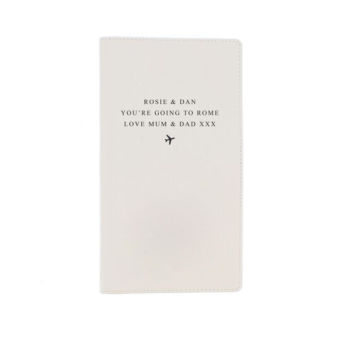 Personalised Any Message Travel Document Holder