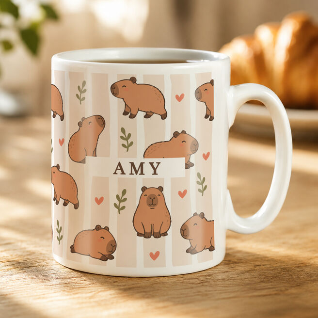 Personalised Capybara Mug