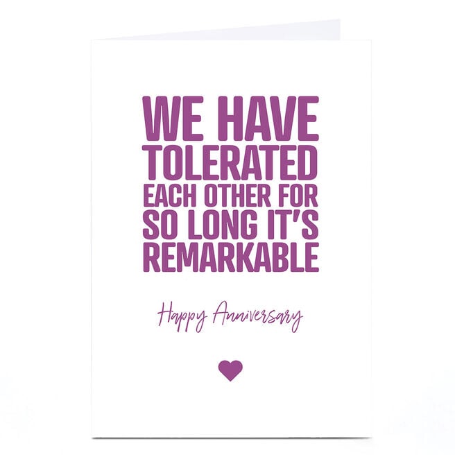 Personalised Punk Cards Anniversary Card - Remarkable