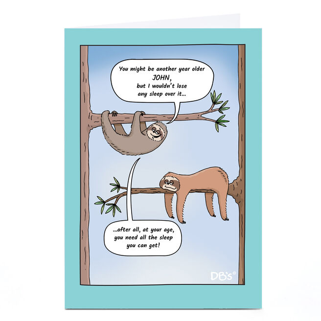 Personalised DB's Card - Another Year Older