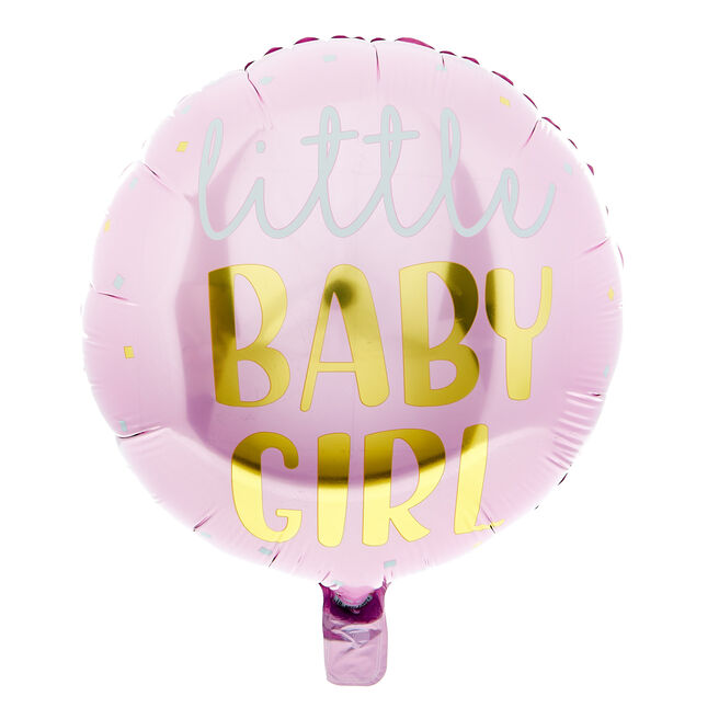 18-Inch Little Baby Girl Foil Helium Balloon