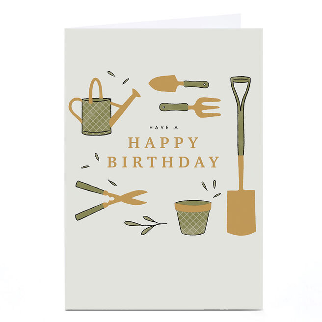 Personalised Birthday Card - Gardening