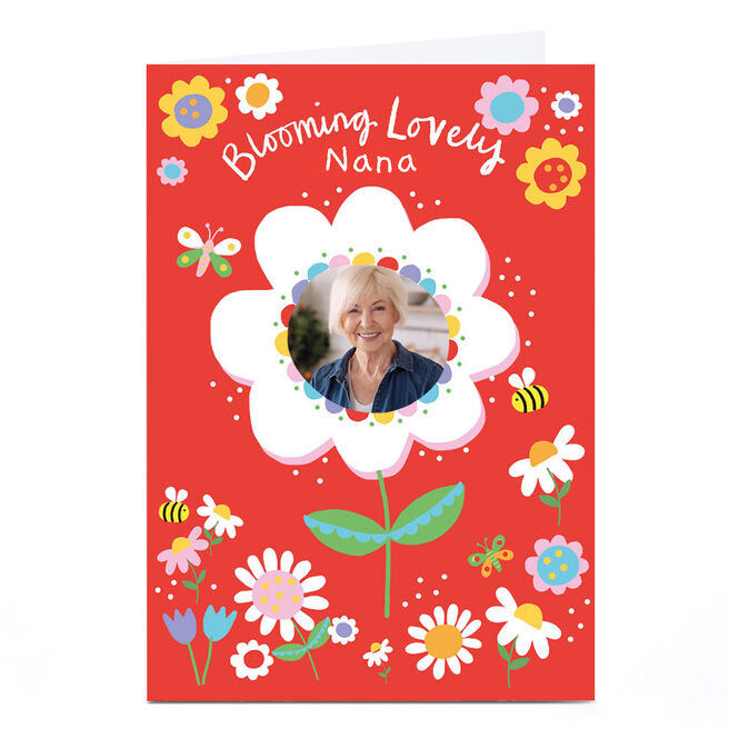 Personalised Lindsay Kirby Mother's Day Card - Blooming Lovely Nana