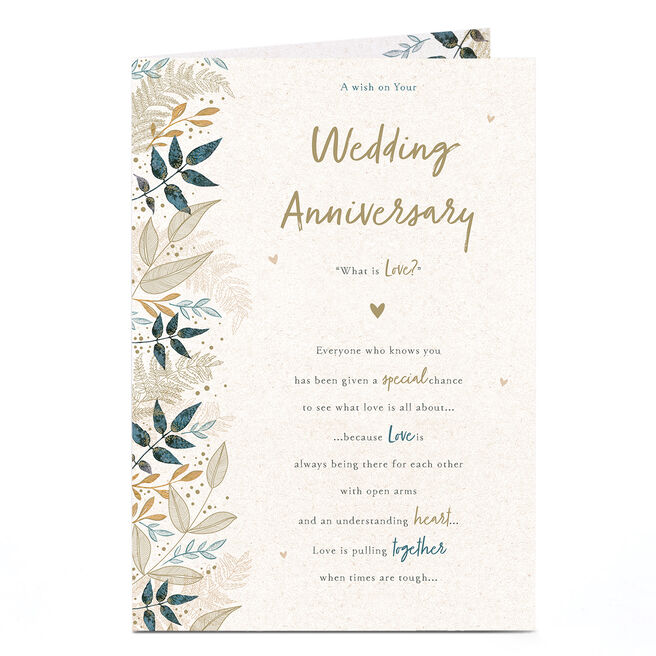 Anniversary Card - To See What Love Is All About