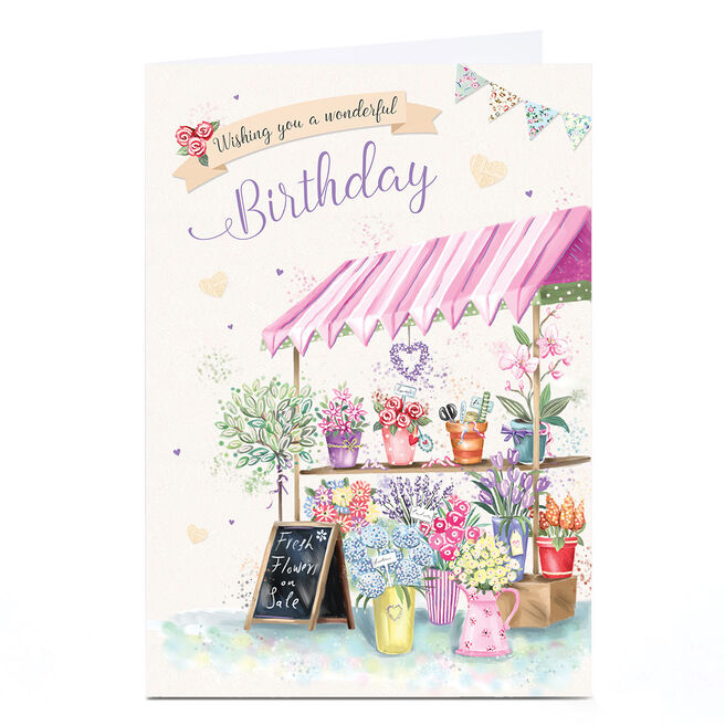 Personalised Birthday Card - Wishing You A Wonderful Birthday