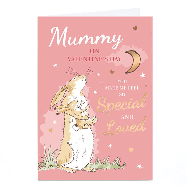 Personalised Guess How Much I Love You Valentine's Day Card - Mummy