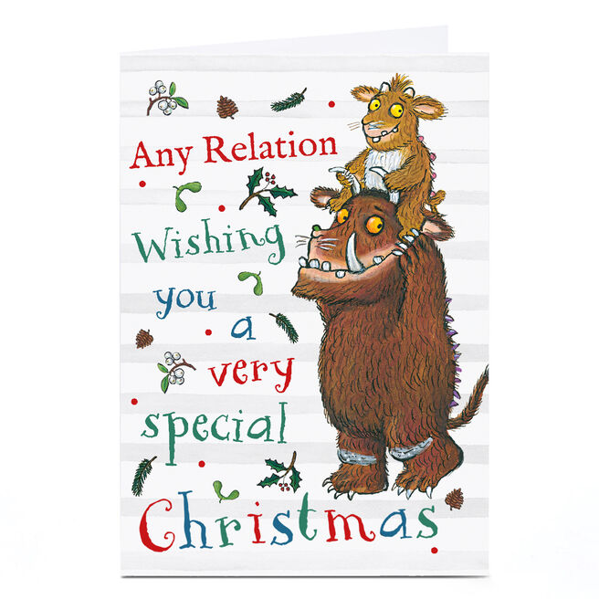 Personalised Gruffalo Christmas Card - Any Relation