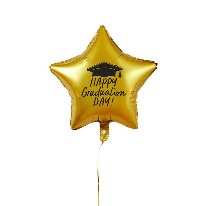 Gold Happy Graduation 18-Inch Foil Balloon