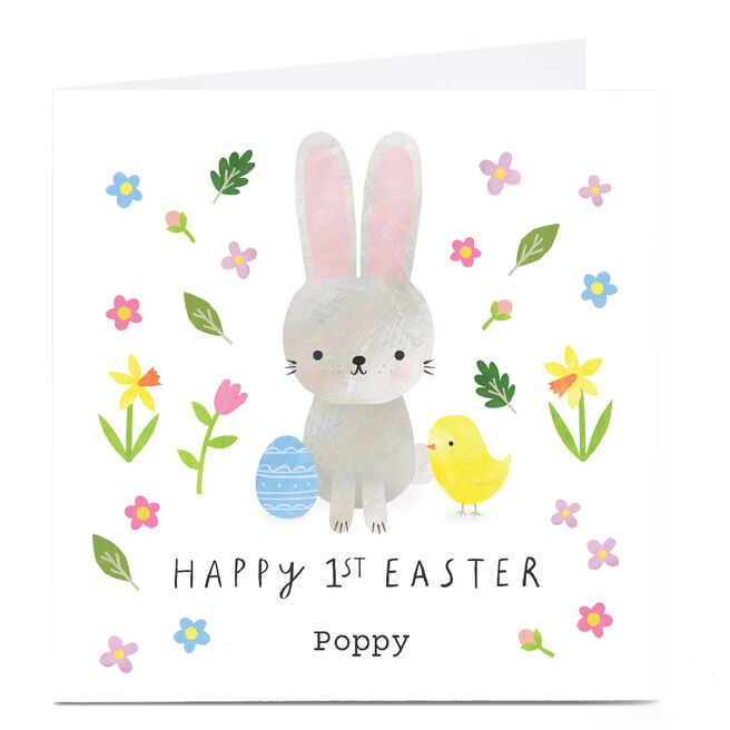 Personalised Lemon & Sugar 1st Easter Card - Easter Bunny