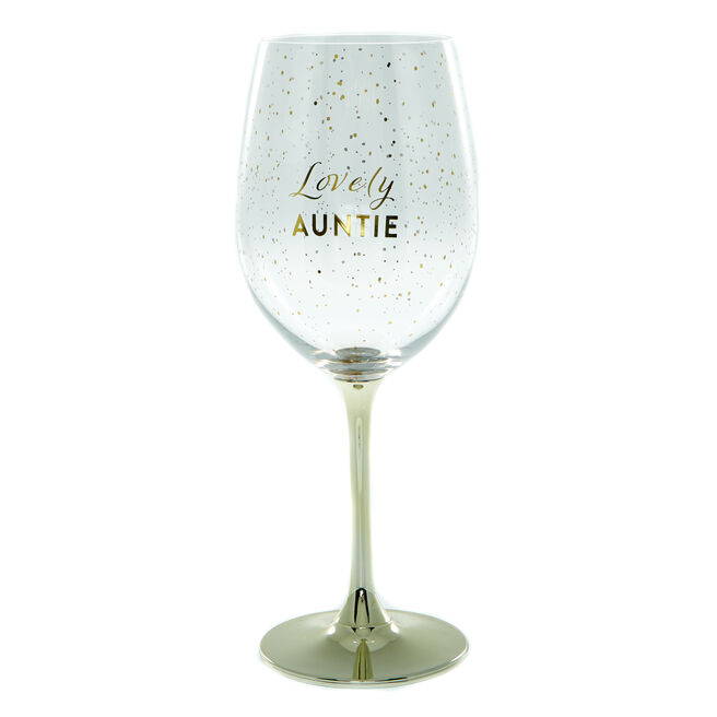 Lovely Auntie Wine Glass, Lovely Auntie Wine Glass
