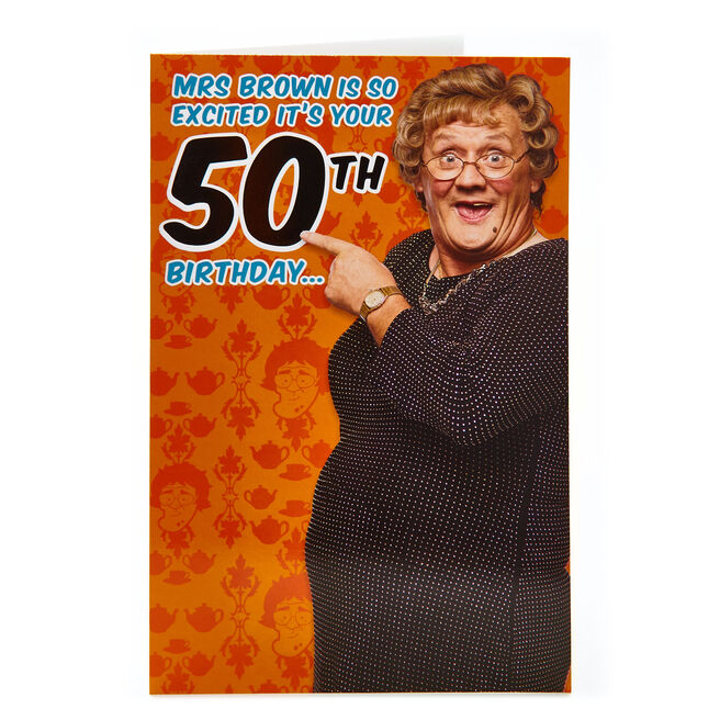 Mrs Brown's Boys 50th Birthday Card