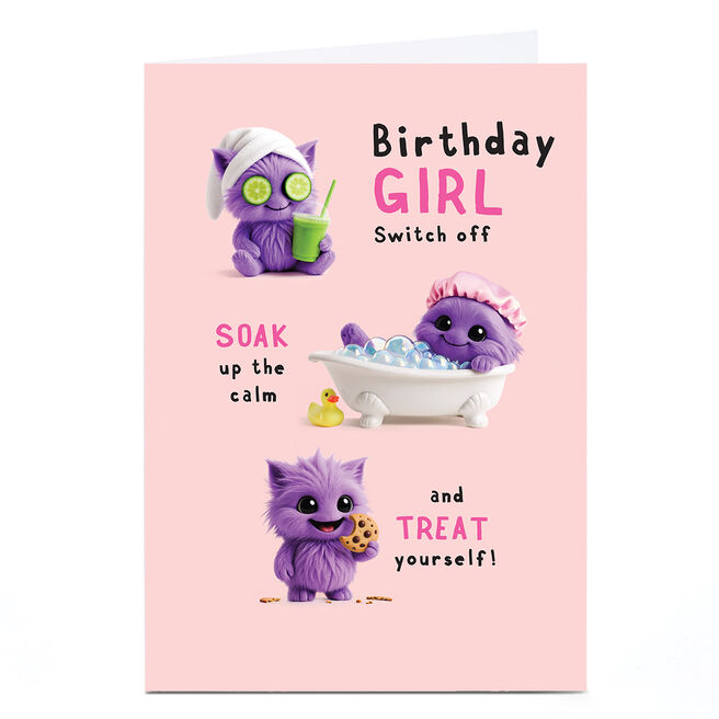 Wimzee Birthday Card - Birthday Girl Treats