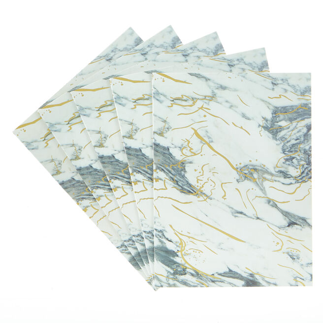 Blank Marble Note Cards - Pack of 10