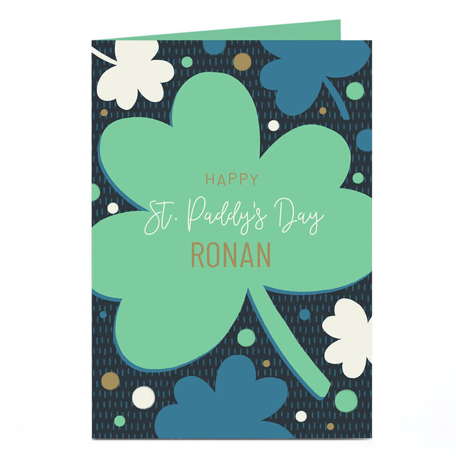 Personalised St. Patrick's Day Card - Shamrock