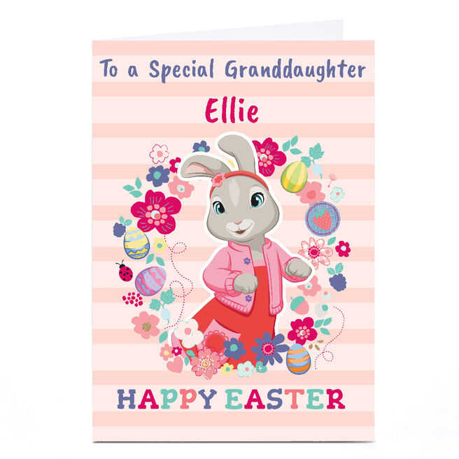 Personalised Peter Rabbit Easter Card - Peter Rabbit, Granddaughter