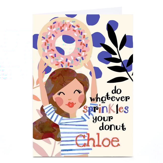 Personalised Bev Hopwood Card - Sprinkles Your Donut