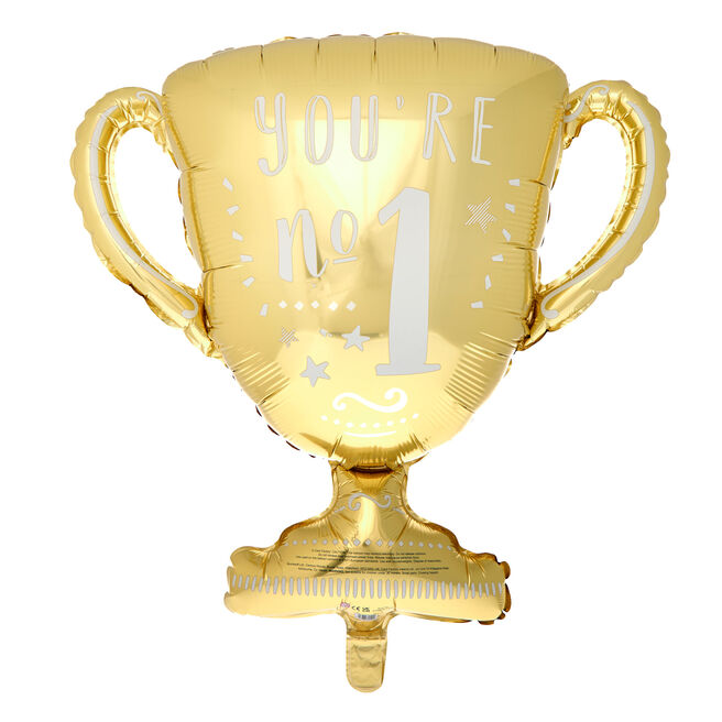 You're No. 1 Trophy Supershape Foil Helium Balloon