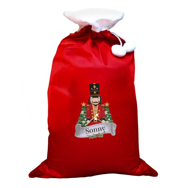 Personalised Me to You Reindeer Luxury Pom Pom Red Sack