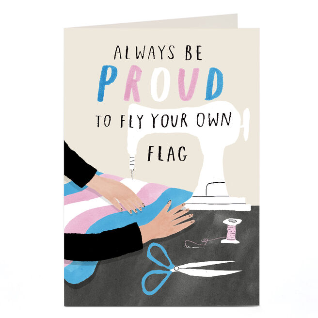 Personalised LGBTQ+ Card - Fly Your Own Flag