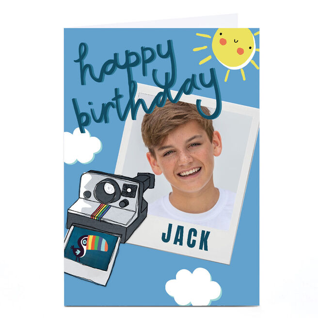 Photo Kerry Spurling Birthday Card - Polaroid Camera