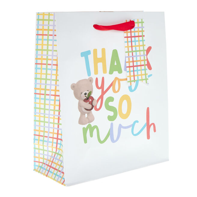Hugs Thank You So Much Medium Portrait Gift Bag
