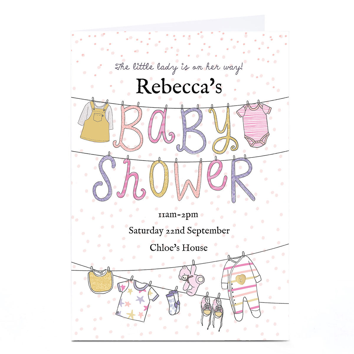 Customize baby deals shower invitation