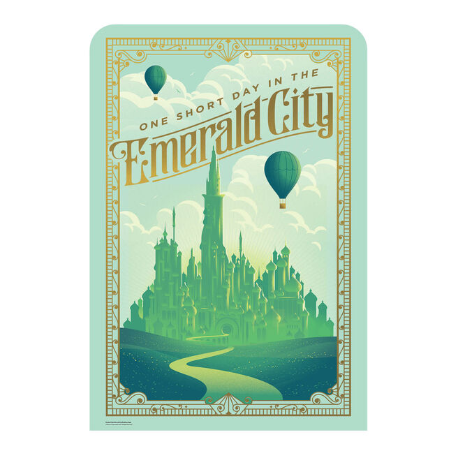 Wicked Emerald City Medium Cardboard Backdrop