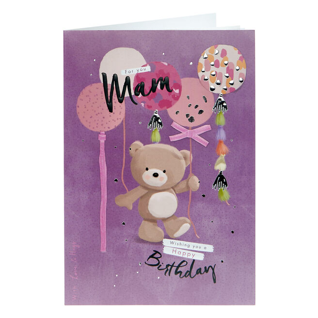 Hugs Birthday Card - For You Mam 