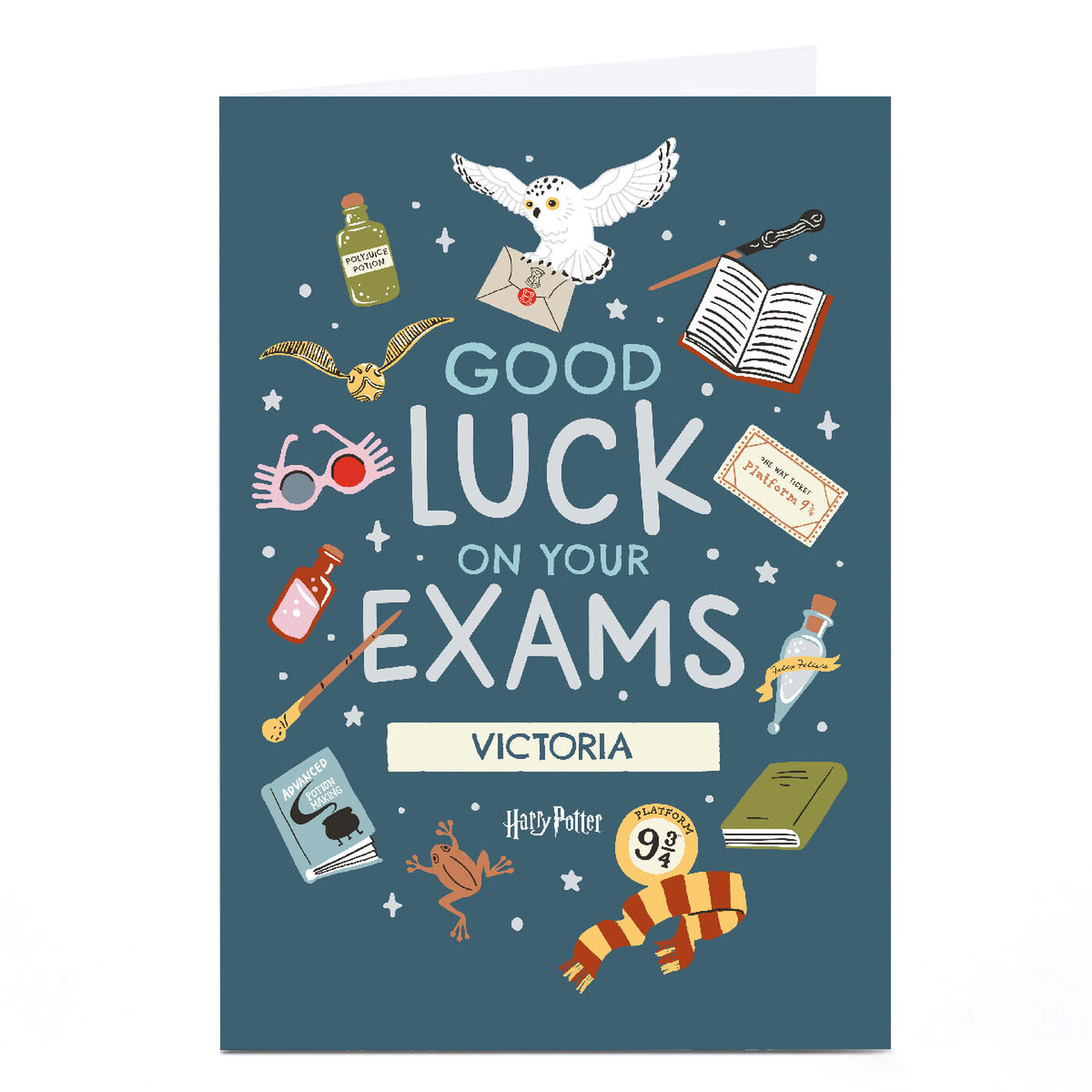 Buy Personalised Harry Potter Card Good Luck On Your Exams for GBP 2.