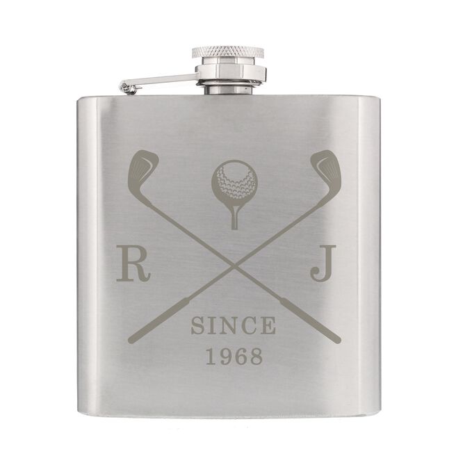 Personalised Golf Hip Flask