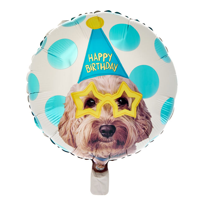 Happy Birthday Dog 18-Inch Foil Helium Balloon