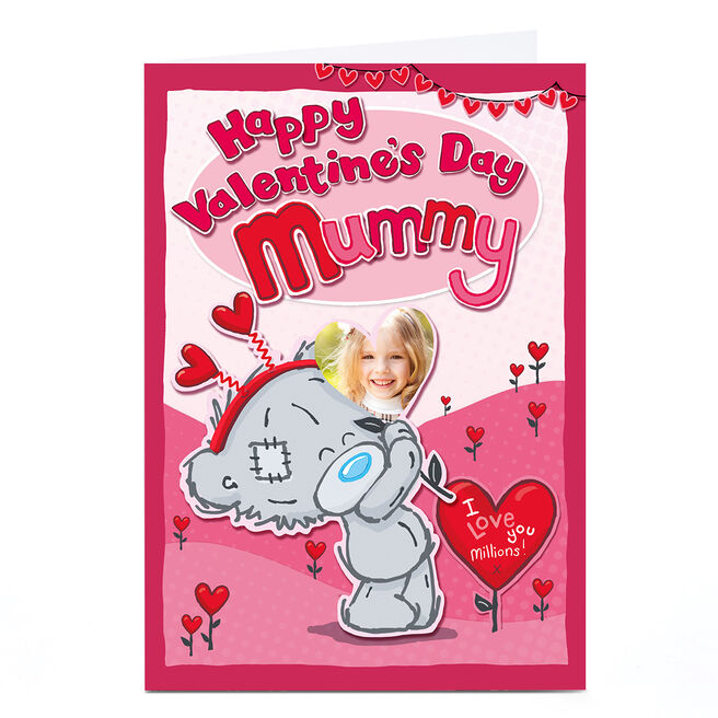 Personalised Tatty Teddy Valentine's Day Card - Mummy