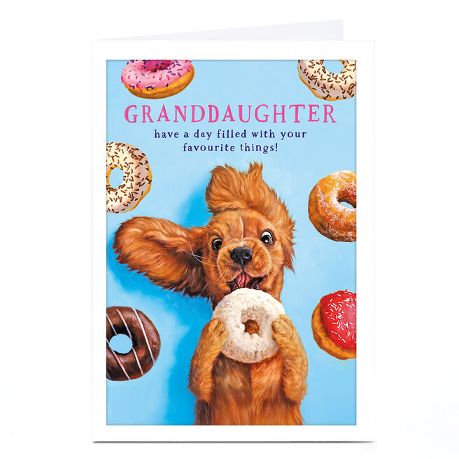 Personalised Birthday Card - Granddaughter Favourite Things