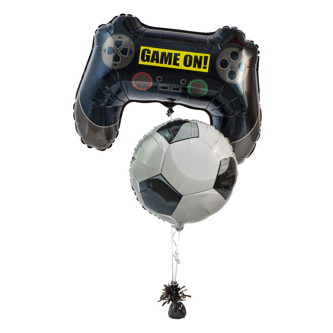 Game On Inflated Balloon Arrangement