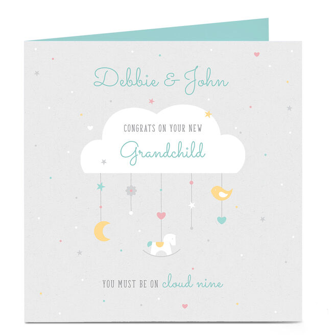 Personalised New Baby Card - Congrats on Your Grandchild