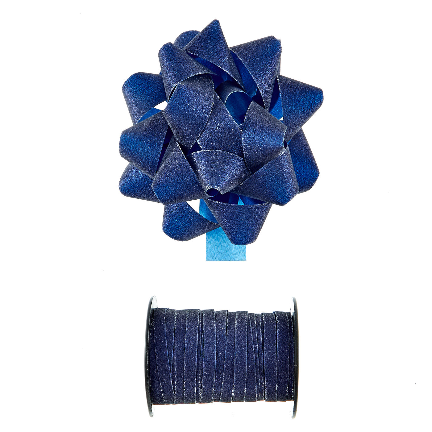 Buy Navy Glitter Bow & Curling Ribbon for GBP 0.99 Card Factory UK