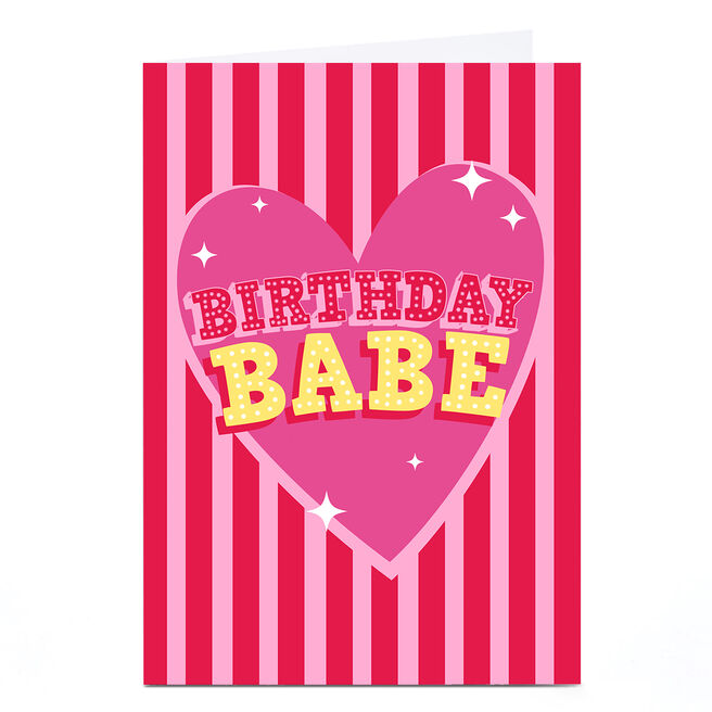 Personalised Birthday Card - Birthday Babe