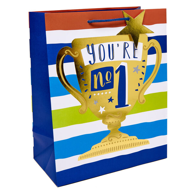 You're My No.1 Trophy Large Portrait Gift Bag