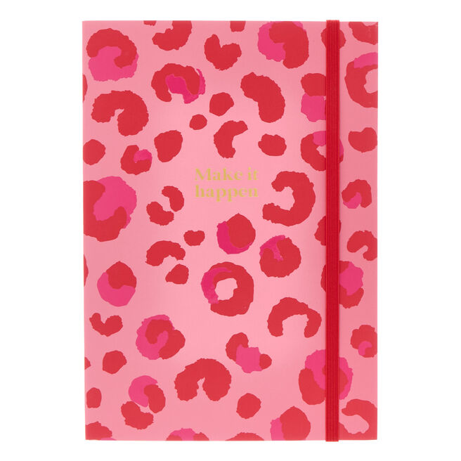 Make It Happen Leopard Print A5 2026 Diary