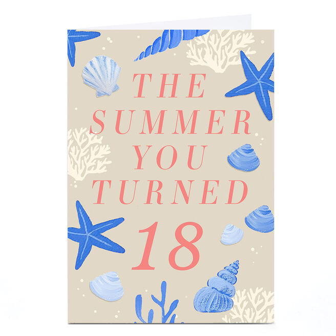 Personalised 18th Birthday Card - The Summer You Turned 18