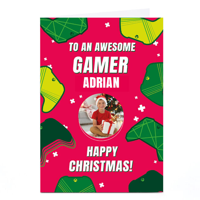 Photo Xbox Christmas Card - To an Awesome Gamer, Any Name