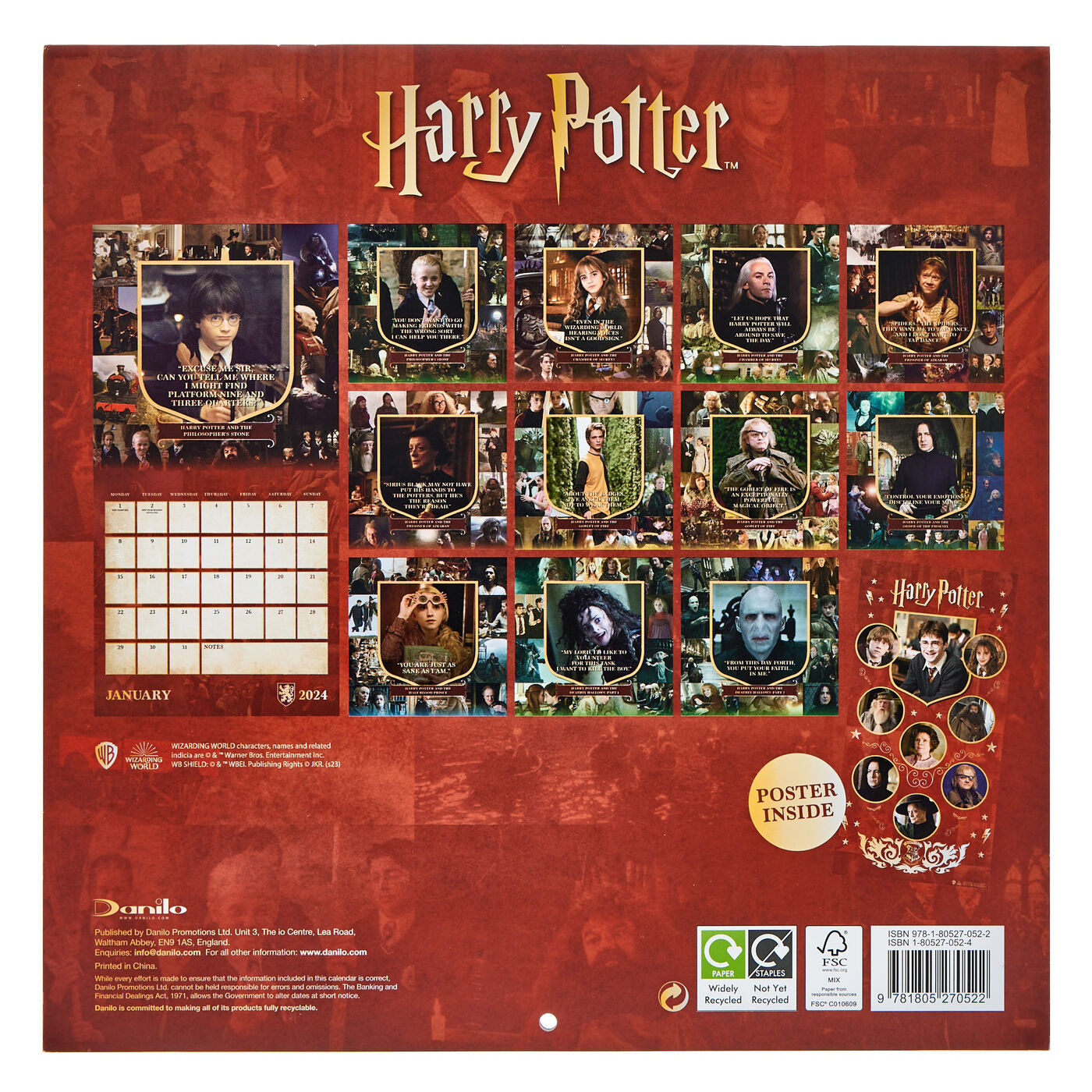 Buy Harry Potter 2024 Square Calendar for GBP 4.99 Card Factory UK