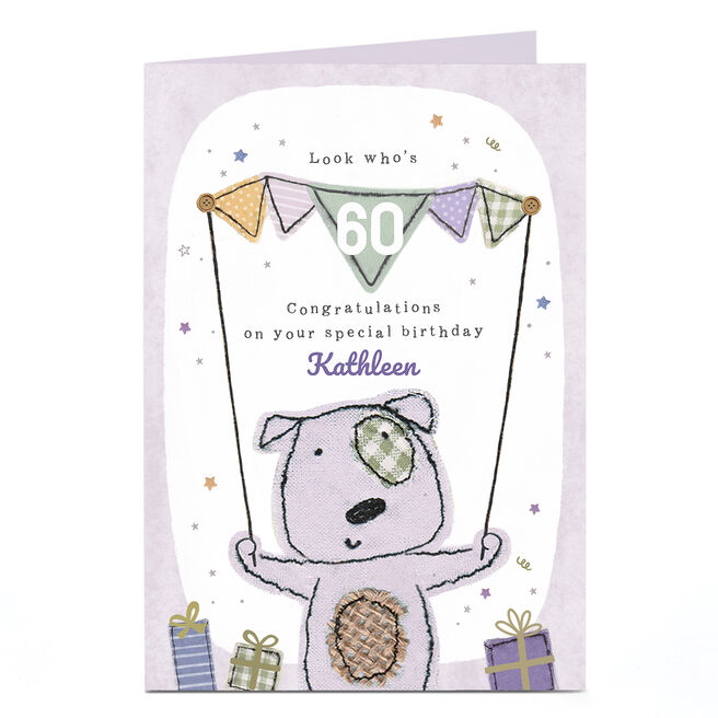 Personalised 60th Birthday Card - On Your Special Birthday, Editable Age