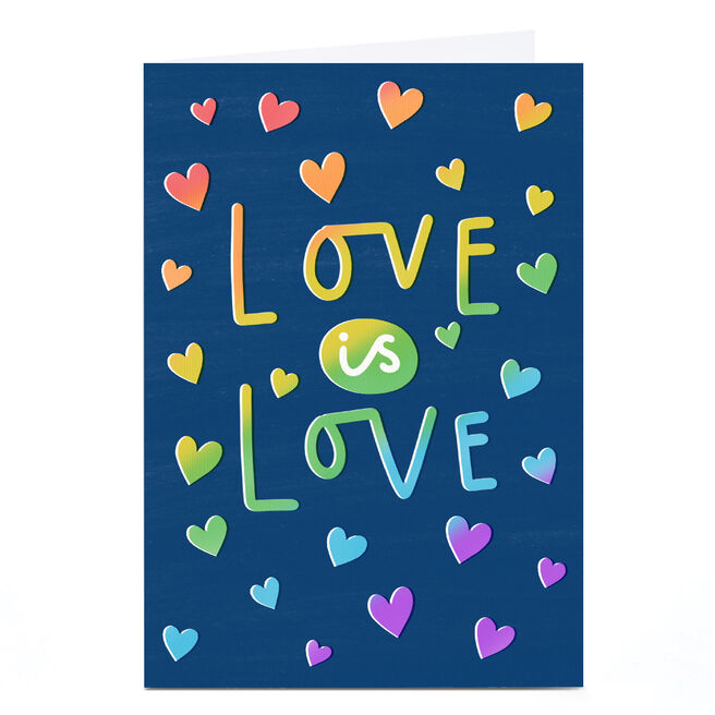 Personalised Jess Moorhouse Pride Card - Love is Love