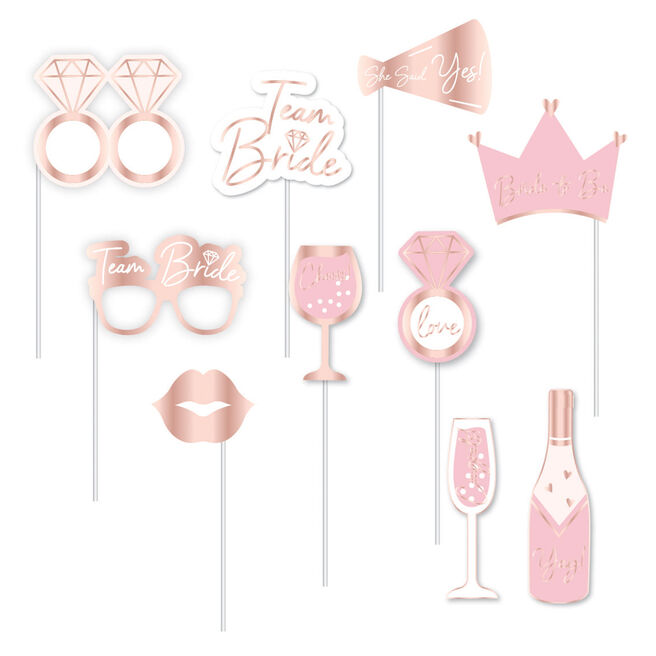 Hen Party Photo Booth Props - Pack of 10